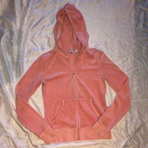Juicy couture velvet zip up